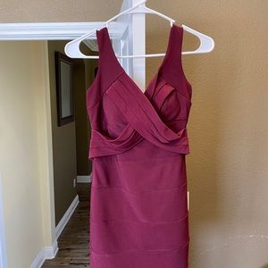 Esmerald Sundae burgundy dress. Size S